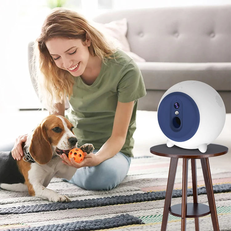 Smart Pet Feeder  Auto Dry Food Dispenser Throwing Snacks Automatic Camera Dog Cat Feeder